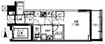 エスレジデンス曳舟 1102 間取り図