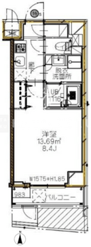 エスレジデンス新宿イースト 502 間取り図