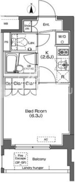 プラウドフラット学芸大学 402 間取り図