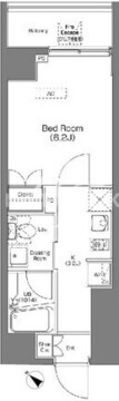 プラウドフラット蒲田 204 間取り図