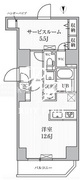 エスレジデンス入谷アレシア 1301 間取り図