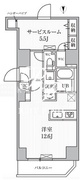エスレジデンス入谷アレシア 1001 間取り図
