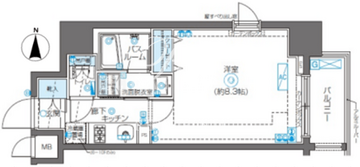 ズーム新大久保 604 間取り図