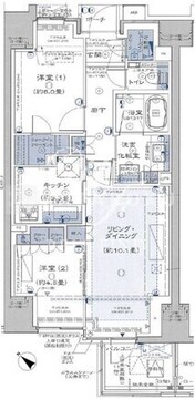プラウド銀座東レジデンス 5 間取り図