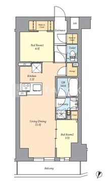 テラス荻窪 206 間取り図