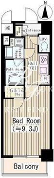 フェールメゾン菊川 403 間取り図