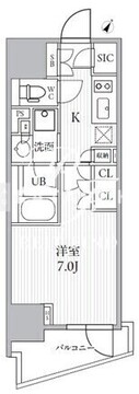 シーズンフラッツ大井町 402 間取り図