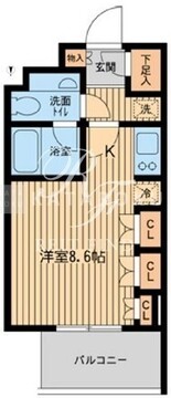 ファインアドレス新御徒町 1005 間取り図