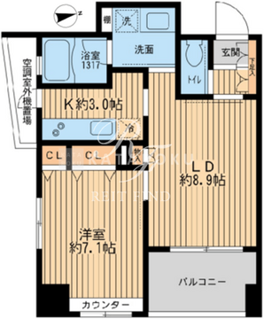 クリオ戸越銀座壱番館 1001 間取り図