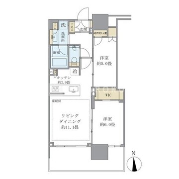 グランドシティタワー月島 612 間取り図