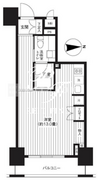 レジディア新御徒町 203 間取り図