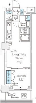 フロンティアレジデンス錦糸公園 322 間取り図