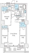 フロンティアレジデンス錦糸公園 701 間取り図