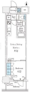 フロンティアレジデンス錦糸公園 737 間取り図