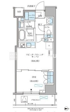 パークアクシス住吉ガーデンスクエア 811 間取り図