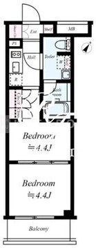 アルコバレーノ東武練馬 204 間取り図