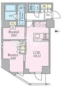 クレストコート東池袋 203 間取り図