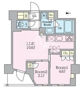 クレストコート東池袋 204 間取り図