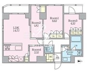 クレストコート東池袋 302 間取り図