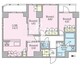 クレストコート東池袋 302 間取り図