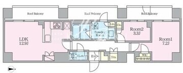 クレストコート東池袋 501 間取り図