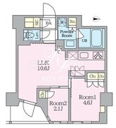 クレストコート東池袋 702 間取り図