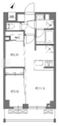 ジニア西馬込アジールコート 403 間取り図