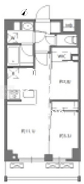 ジニア西馬込アジールコート 406 間取り図
