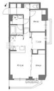 ジニア西馬込アジールコート 408 間取り図