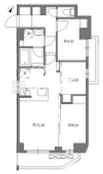 ジニア西馬込アジールコート 408 間取り図