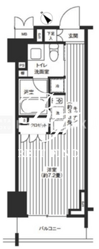 レジディア渋谷 1103 間取り図