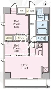 ベルロ大森 310 間取り図