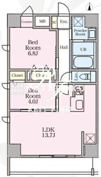 ベルロ大森 510 間取り図