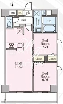 ベルロ大森 540 間取り図
