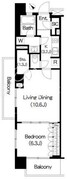 ブリリアイスト三軒茶屋 B-407 間取り図
