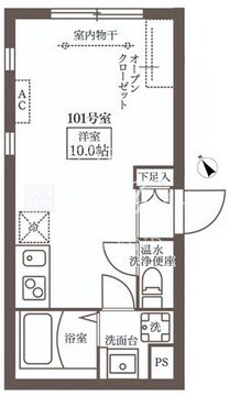 ココキューブ武蔵新田 101 間取り図