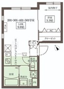 ココキューブ武蔵新田 501 間取り図
