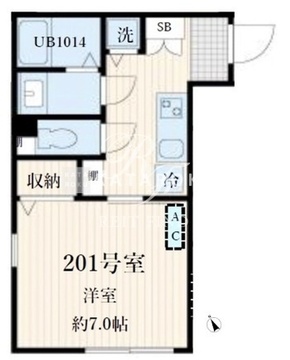 アグライア品川中延 401 間取り図