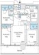 パークシティ中野ザタワーエアーズ 1416 間取り図