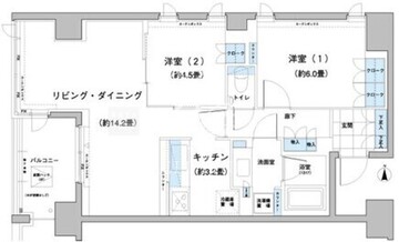 ガーデニエール砧レジデンス 321 間取り図