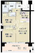 ガーデニエール砧レジデンス 225 間取り図