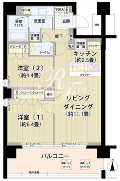 ガーデニエール砧レジデンス 225 間取り図