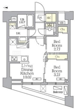 NOGATA RESIDENCE 204 間取り図