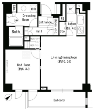 パークアクシス学芸大学 508 間取り図