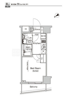 プラウドフラット門前仲町4 702 間取り図