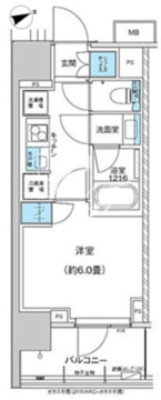 ザ・パークハウス浅草橋タワーレジデンス 201 間取り図