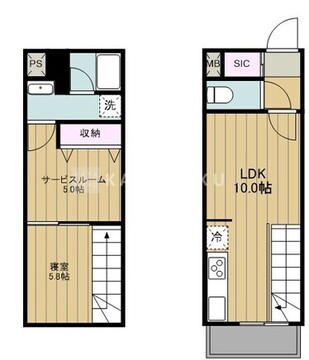 パークキューブ大森山王 214 間取り図