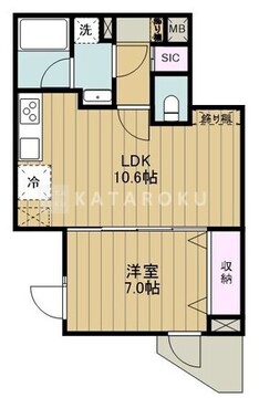 パークキューブ大森山王 419 間取り図