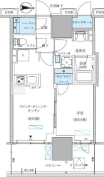 パークアクシス西大島コンフォートスクエア 525 間取り図