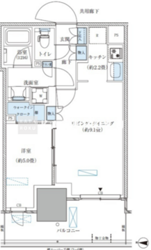 パークアクシス西大島コンフォートスクエア 1228 間取り図
